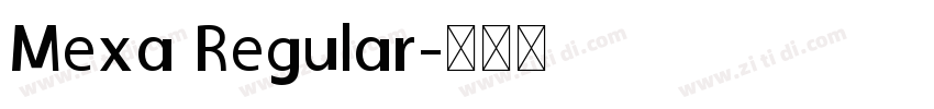Mexa Regular字体转换